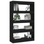 Estantería/divisor madera de ingeniería negro 80x30x135 cm de vidaXL, Librerías y estanterías - Ref: Foro24-811710, Precio: 6...