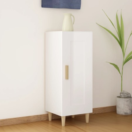 Glossy white plywood sideboard 34.5x34x90 cm by vidaXL, Sideboards - Ref: Foro24-812417, Price: 58,99 €, Discount: %