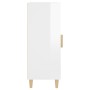 Glossy white plywood sideboard 34.5x34x90 cm by vidaXL, Sideboards - Ref: Foro24-812417, Price: 58,99 €, Discount: %