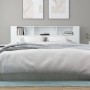 Glossy white headboard furniture 200x18.5x104.5 cm by vidaXL, Headboards and footboards - Ref: Foro24-811958, Price: 80,43 €,...