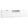 Hochglanzweißer TV-Schrank aus Sperrholz, 140 x 35 x 40 cm von vidaXL, TV-Möbel - Ref: Foro24-811454, Preis: 75,82 €, Rabatt: %