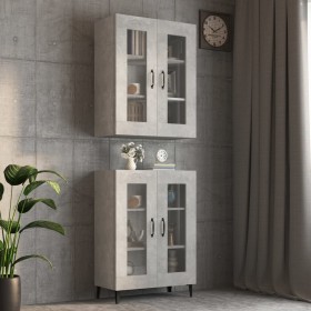 Betongrauer Hängewandschrank 69,5x34x90 cm von vidaXL, Sideboards - Ref: Foro24-812289, Preis: 83,73 €, Rabatt: %