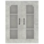 Armario colgante de pared gris hormigón 69,5x34x90 cm de vidaXL, Aparadores - Ref: Foro24-812289, Precio: 83,64 €, Descuento: %