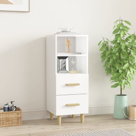 Bright white plywood sideboard 34.5x34x90 cm by vidaXL, Sideboards - Ref: Foro24-812363, Price: 61,83 €, Discount: %