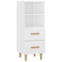 Aparador de madera contrachapada blanco brillante 34,5x34x90 cm de vidaXL, Aparadores - Ref: Foro24-812363, Precio: 61,63 €, ...