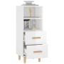 Sperrholz Anrichte glänzend weiß 34,5x34x90 cm von vidaXL, Sideboards - Ref: Foro24-812363, Preis: 61,83 €, Rabatt: %