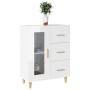 Aparador de madera contrachapada blanco brillante 69,5x34x90 cm de vidaXL, Aparadores - Ref: Foro24-812210, Precio: 106,50 €,...