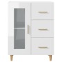 Glossy white plywood sideboard 69.5x34x90 cm by vidaXL, Sideboards - Ref: Foro24-812210, Price: 99,07 €, Discount: %