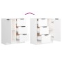 White plywood sideboard 60x30x70 cm by vidaXL, Sideboards - Ref: Foro24-811079, Price: 81,51 €, Discount: %