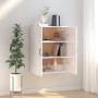 Glossy white engineered wood hanging cabinet 69.5x34x90 cm by vidaXL, Lockers and storage cabinets - Ref: Foro24-812273, Pric...