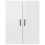 Glossy white engineered wood hanging cabinet 69.5x34x90 cm by vidaXL, Lockers and storage cabinets - Ref: Foro24-812273, Pric...