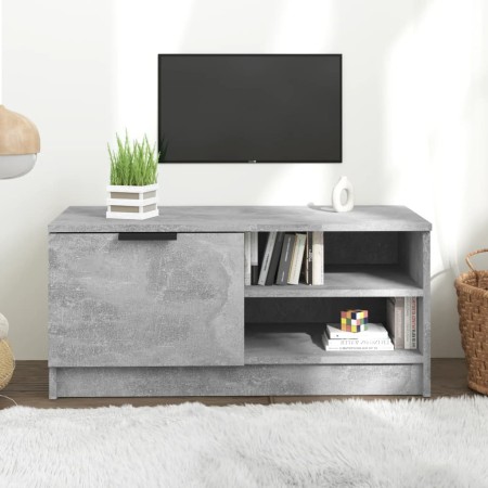 Mueble de TV madera contrachapada gris hormigón 80x35x36,5 cm de vidaXL, Muebles TV - Ref: Foro24-811474, Precio: 46,52 €, De...