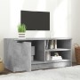 Concrete gray plywood TV cabinet 80x35x36.5 cm by vidaXL, TV Furniture - Ref: Foro24-811474, Price: 46,52 €, Discount: %