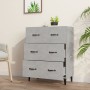 Concrete gray engineered wood sideboard 69.5x34x90 cm by vidaXL, Sideboards - Ref: Foro24-812163, Price: 95,95 €, Discount: %