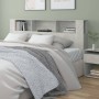 Mueble cabecero gris hormigón 200x18,5x104,5 cm de vidaXL, Cabeceros y pies de cama - Ref: Foro24-811956, Precio: 95,72 €, De...