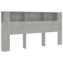 Mueble cabecero gris hormigón 200x18,5x104,5 cm de vidaXL, Cabeceros y pies de cama - Ref: Foro24-811956, Precio: 95,72 €, De...