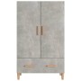 Aparador de madera contrachapada gris hormigón 70x31x115 cm de vidaXL, Aparadores - Ref: Foro24-812532, Precio: 84,71 €, Desc...