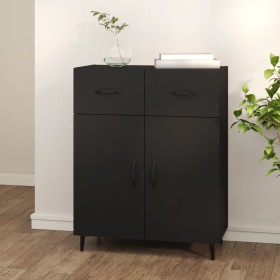 Black engineered wood sideboard 69.5x34x90 cm by vidaXL, Sideboards - Ref: Foro24-812196, Price: 94,88 €, Discount: %