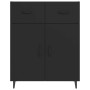 Black engineered wood sideboard 69.5x34x90 cm by vidaXL, Sideboards - Ref: Foro24-812196, Price: 94,88 €, Discount: %