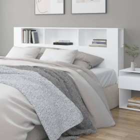 Mueble cabecero blanco 200x18,5x104,5 cm de vidaXL, Cabeceros y pies de cama - Ref: Foro24-811952, Precio: 89,99 €, Descuento: %