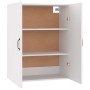 Weißer Hängeschrank aus Holzwerkstoff, 69,5 x 34 x 90 cm von vidaXL, Schließfächer und Lagerschränke - Ref: Foro24-812267, Pr...