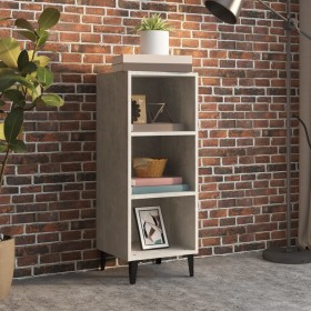 Concrete gray engineered wood sideboard 34.5x32.5x90 cm by vidaXL, Sideboards - Ref: Foro24-812388, Price: 41,99 €, Discount: %