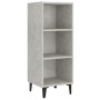 Concrete gray engineered wood sideboard 34.5x32.5x90 cm by vidaXL, Sideboards - Ref: Foro24-812388, Price: 41,87 €, Discount: %