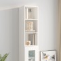 Weißer Wandschrank aus Holzwerkstoff, 34,5 x 32,5 x 90 cm von vidaXL, Regale und Regale - Ref: Foro24-812483, Preis: 41,08 €,...