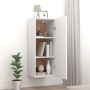 White engineered wood wall cabinet 34.5x34x90 cm by vidaXL, Shelves and shelves - Ref: Foro24-812438, Price: 64,93 €, Discoun...