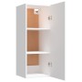 White engineered wood wall cabinet 34.5x34x90 cm by vidaXL, Shelves and shelves - Ref: Foro24-812438, Price: 64,93 €, Discoun...