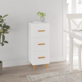 White engineered wood sideboard 34.5x34x90 cm by vidaXL, Sideboards - Ref: Foro24-812339, Price: 66,99 €, Discount: %