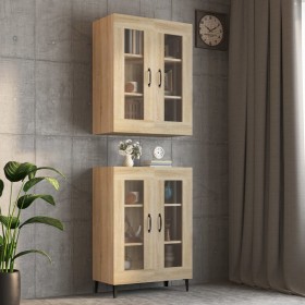 Sonoma oak wall hanging cabinet 69.5x34x90 cm by vidaXL, Sideboards - Ref: Foro24-812288, Price: 78,57 €, Discount: %