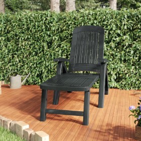 Folding green polypropylene sun lounger by vidaXL, Loungers - Ref: Foro24-318223, Price: 156,67 €, Discount: %