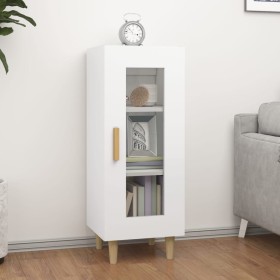 Glossy white plywood sideboard 34.5x34x90 cm by vidaXL, Sideboards - Ref: Foro24-812399, Price: 54,81 €, Discount: %