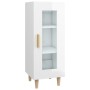 Aparador de madera contrachapada blanco brillante 34,5x34x90 cm de vidaXL, Aparadores - Ref: Foro24-812399, Precio: 57,87 €, ...