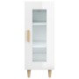 Aparador de madera contrachapada blanco brillante 34,5x34x90 cm de vidaXL, Aparadores - Ref: Foro24-812399, Precio: 57,87 €, ...