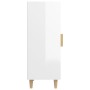 Aparador de madera contrachapada blanco brillante 34,5x34x90 cm de vidaXL, Aparadores - Ref: Foro24-812399, Precio: 57,87 €, ...