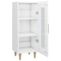 Aparador de madera contrachapada blanco brillante 34,5x34x90 cm de vidaXL, Aparadores - Ref: Foro24-812399, Precio: 57,87 €, ...