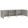 Concrete gray plywood TV cabinet 150x30x50 cm by vidaXL, TV Furniture - Ref: Foro24-812622, Price: 88,08 €, Discount: %