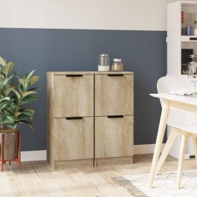 Sideboards 2 pcs Sonoma oak plywood 30x30x70 cm by vidaXL, Sideboards - Ref: Foro24-811176, Price: 84,35 €, Discount: %