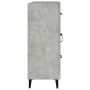 Aparador de madera de ingeniería gris hormigón 69,5x34x90 cm de vidaXL, Aparadores - Ref: Foro24-812217, Precio: 98,80 €, Des...