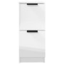 Display cabinets 2 units plywood white gloss 30x30x70 cm by vidaXL, Sideboards - Ref: Foro24-811182, Price: 96,05 €, Discount: %