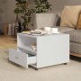 Glossy white plywood coffee table 55x55x40 cm by vidaXL, Coffee table - Ref: Foro24-810932, Price: 74,43 €, Discount: %