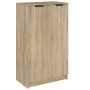 Mueble zapatero madera contrachapada roble Sonoma 59x35x100 cm de vidaXL, Zapateros y organizadores de calzado - Ref: Foro24-...