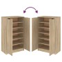 Sonoma oak plywood shoe rack cabinet 59x35x100 cm by vidaXL, Shoe racks and shoe organizers - Ref: Foro24-811442, Price: 113,...