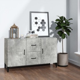 Concrete gray engineered wood sideboard 100x36x60 cm by vidaXL, Sideboards - Ref: Foro24-812523, Price: 85,99 €, Discount: %