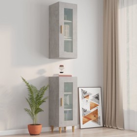 Concrete gray hanging wall cabinet 34.5x34x90 cm by vidaXL, Sideboards - Ref: Foro24-812451, Price: 55,45 €, Discount: %