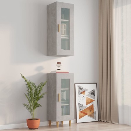 Concrete gray hanging wall cabinet 34.5x34x90 cm by vidaXL, Sideboards - Ref: Foro24-812451, Price: 48,99 €, Discount: %