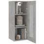 Betongrauer Hängewandschrank 34,5x34x90 cm von vidaXL, Sideboards - Ref: Foro24-812451, Preis: 55,45 €, Rabatt: %