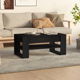 Black plywood coffee table 102x55x45 cm by vidaXL, Coffee table - Ref: Foro24-810900, Price: 68,69 €, Discount: %